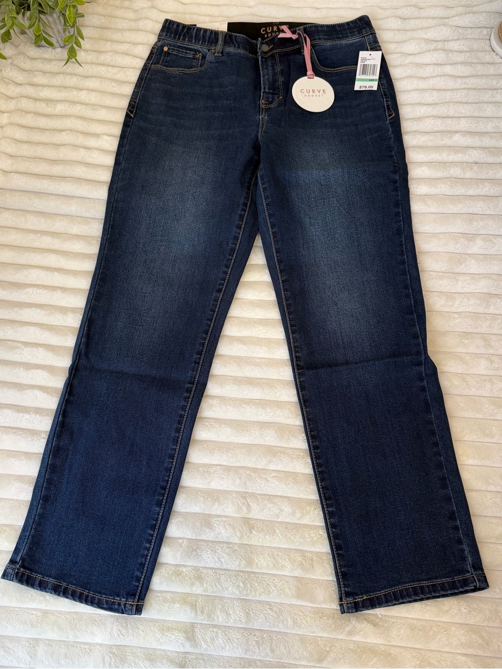 Curve Appeal Classic Straight Leg Jeans Size 8 29